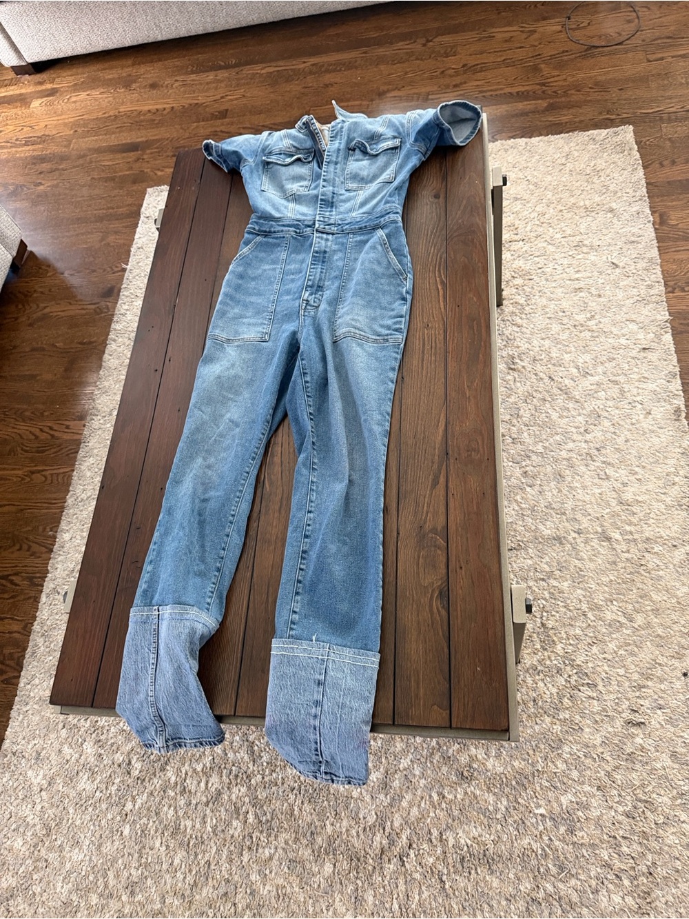 Women’s Light Blue Denim Jumpsuit Jeans
